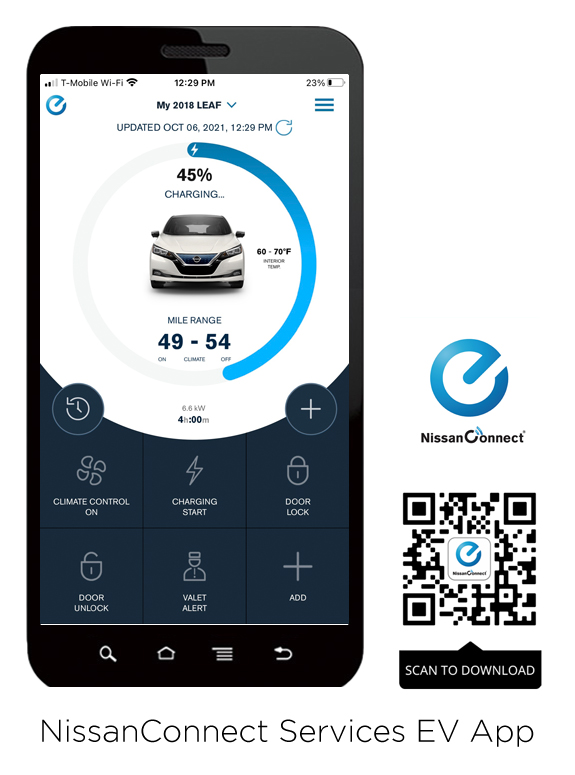 NissanConnect EV Services App 2021