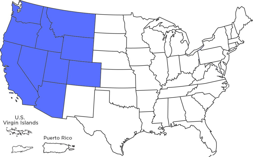 Field Team Regional Map (West) – SiriusXM Dealer Portal
